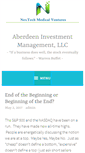 Mobile Screenshot of aberdeeninvestment.com